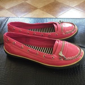 Womens Rockabilly Shoes. Pink Patent Leather. 9